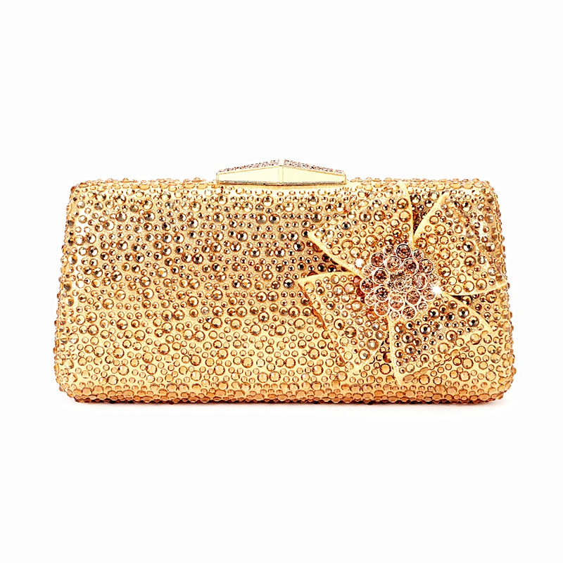 Shoes - New Ladies Rhinestone Clutch Flat Heel Diamond Evening Shoes and Bag suit Rhinestone Flat plus size Stone Slippers Size 34-44