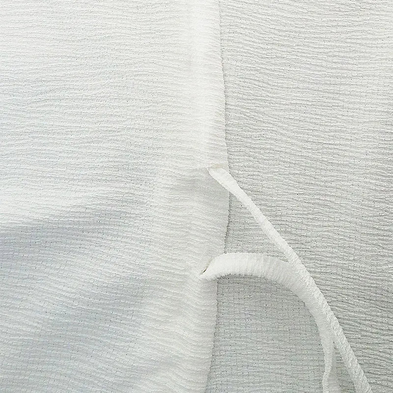 Peplum Tops - Autumn New T-shirt Women Streetwear Sexy Sheer Solid Top Fashion Lace-up Long Sleeves Crop O-Neck Casual Slim Versatile T-shirt