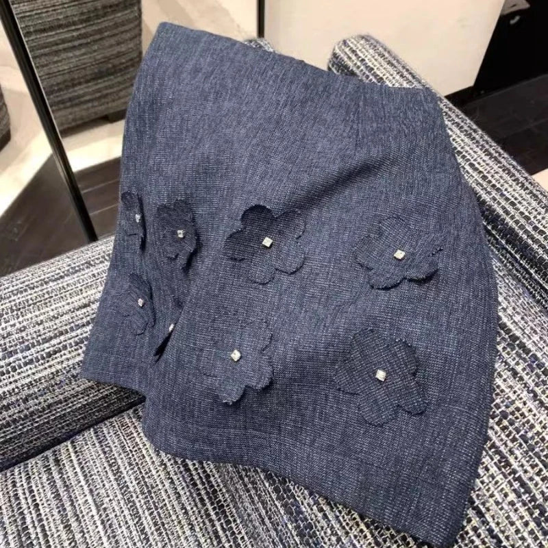 Skirts set - Korean Chic 2 Piece Set Women Clothes for 2025 Temperament Sleeveless Bow Top A-line Mini Skirt Outfits Roupas Femme Summer Sets