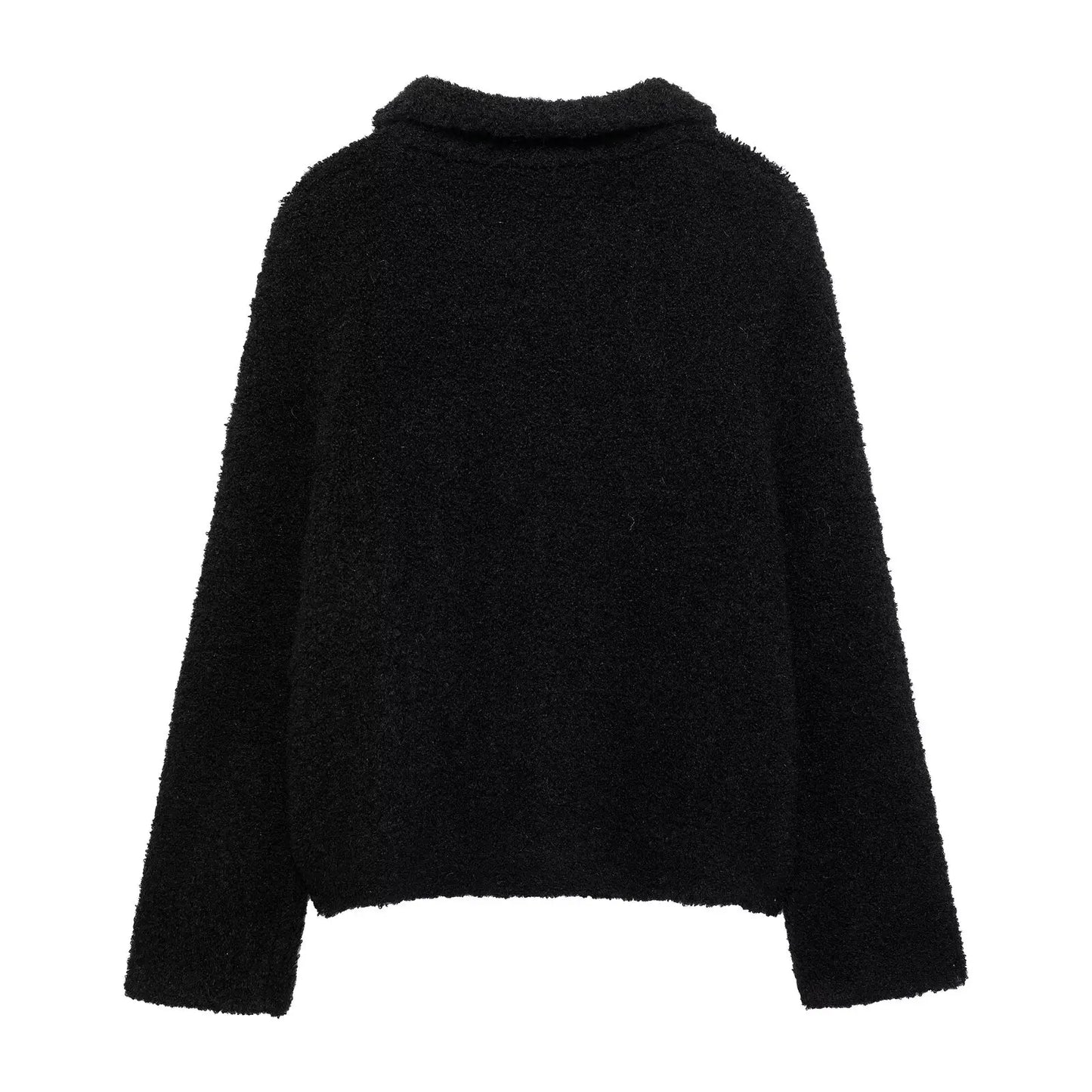 Cardigans - Women Autumn Flowers Shape Single Breasted Lapel Long Sleeve Knitted Top Fashion Female Chic Casual Slim Sweater Cardigan