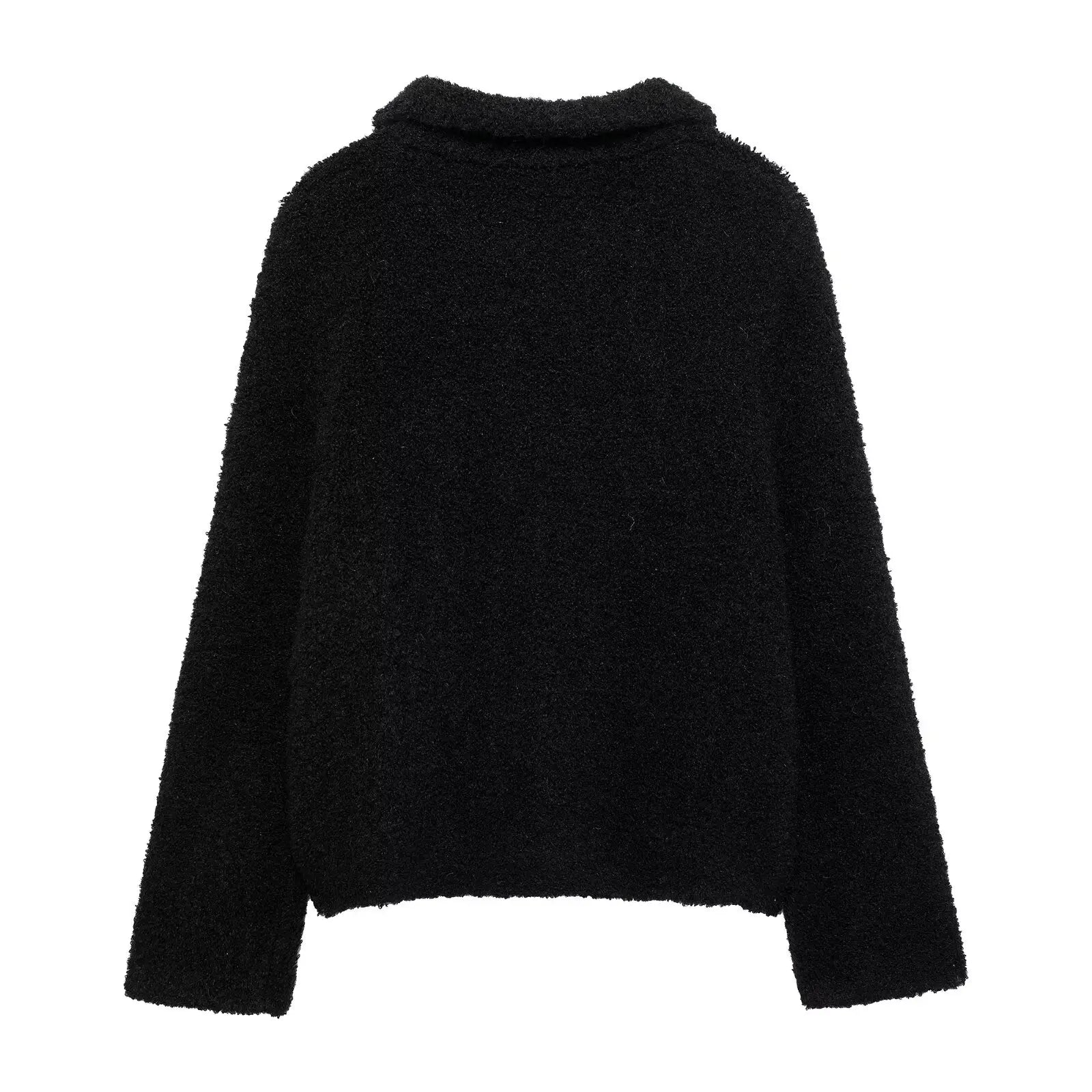 Cardigans - Women Autumn Flowers Shape Single Breasted Lapel Long Sleeve Knitted Top Fashion Female Chic Casual Slim Sweater Cardigan