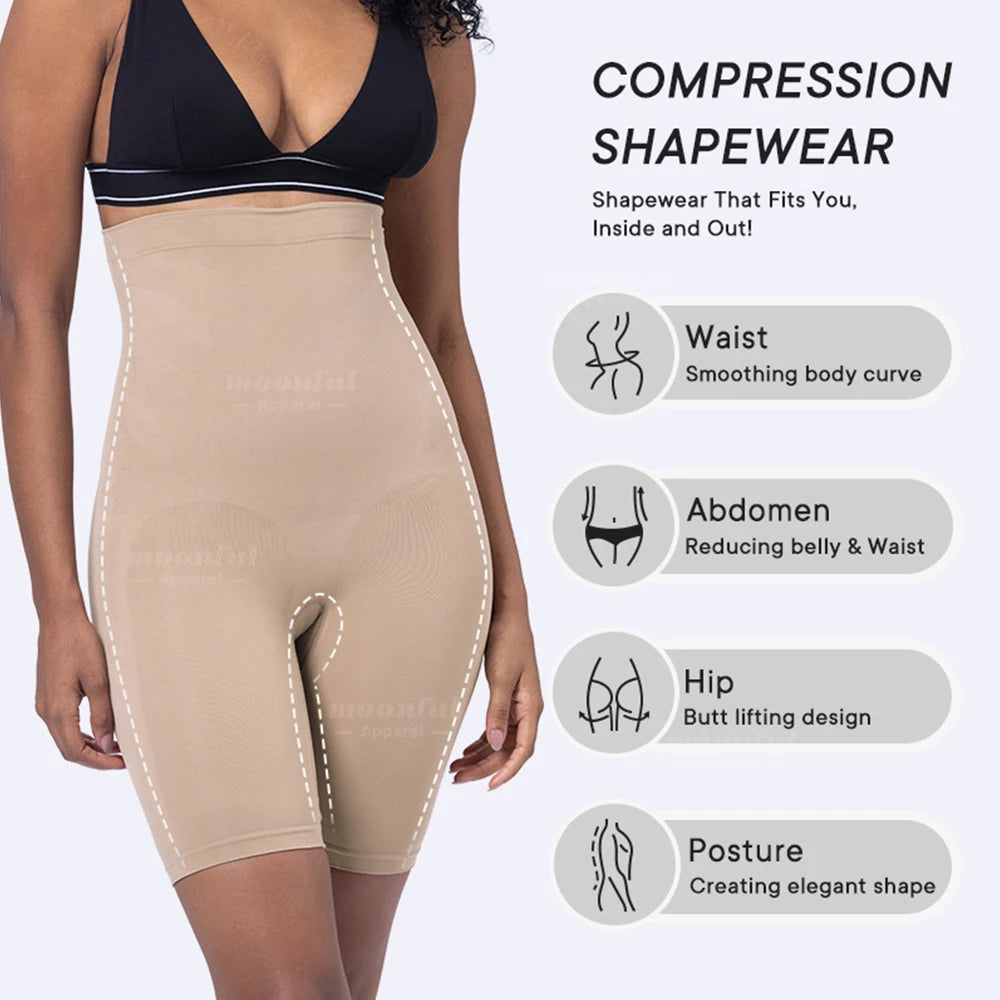 Shapers - Seamless Slimming Panties Abdomen Waist Trainer Body Shaper Woman High Waist Sheath Flat Belly Control Shapewear Invisible Pants