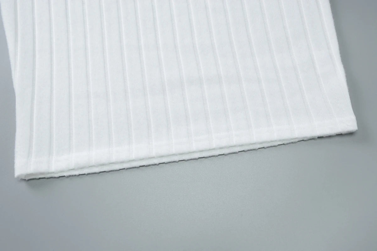 Matching Sets - Dulzura Ribbed Sexy Elegant 2 Piece Skirt Set Off Shoulder Long Sleeve Lace Up Top Mini Skirt Matching Set Party Club Streetwear