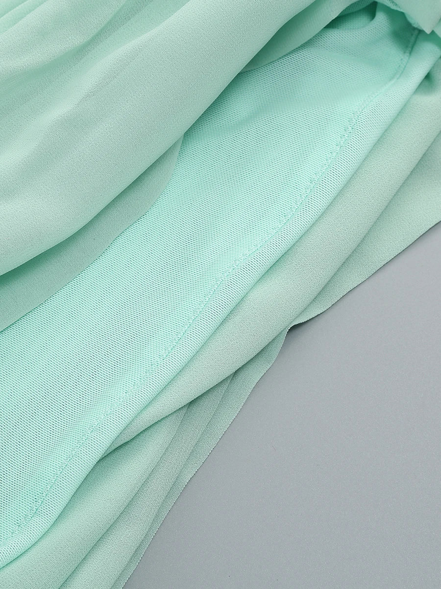 Elegant Dresses - Sexy Spaghetti Strap Backless Prom Dresses for Women Luxury 2025 Summer Sequins Flower Lace-up Pleated Mini Dress Elegant Gowns