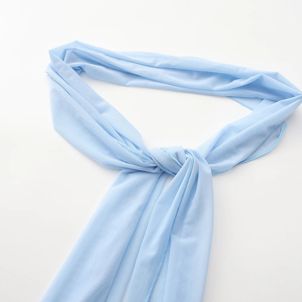 Elegant Matching Sets - Elegant Maxi Wedding Guest Dress Set Sexy Strapless Blue Cropped Top Set Bodycon Holiday Party Dresses Women