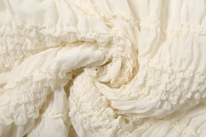 Matching Sets - Chiffon Lace Sexy Skirt Two Piece Sets Women Halter Crop Tops And Maxi Skirt Ladies Fashion Woman Long Dress Set