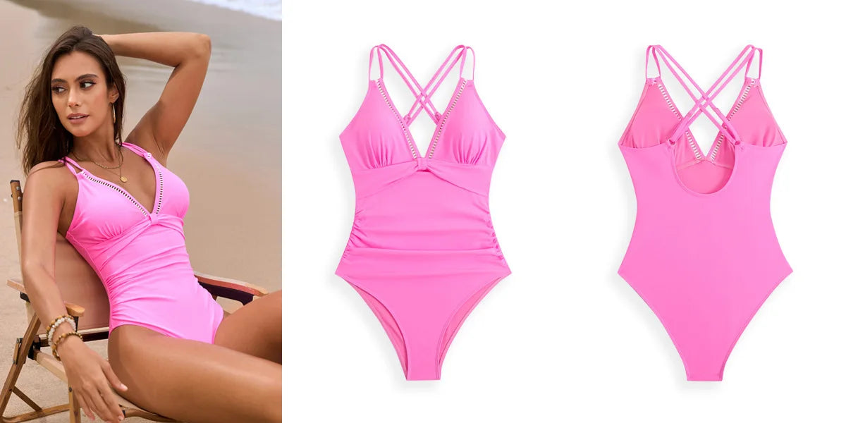 Swimwear - New Sexy One Piece Swimsuits Closed Women's Swimwear Push Up For Swimming Wear Body Bathing Suits Beachwear Pool Bather 2025