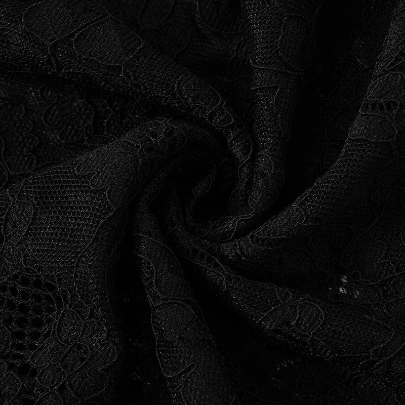 Jumpsuits - Mozision Lace See Through Long Sleeve Sexy Jumpsuit Women Fashion Lace Off-shoulder Bodycon High Waist Club Party Jumpsuits
