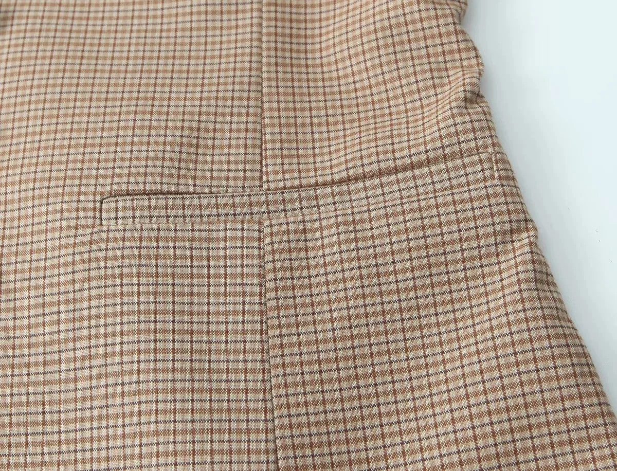 Plaid Shorts Sets for Women 2 Pieces 2025 New Fashion Off Shulder Short Tops Women Suit Two Piece Set Women Outfit