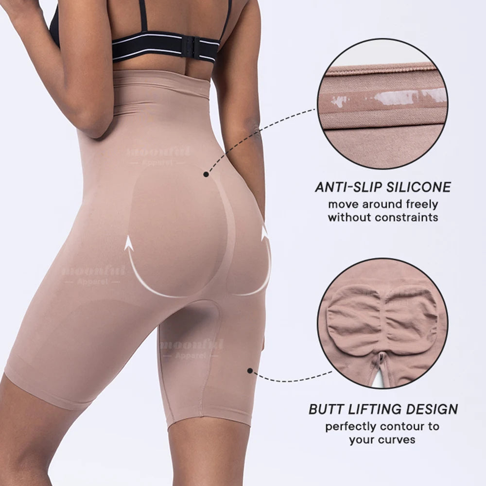 Shapers - Seamless Slimming Panties Abdomen Waist Trainer Body Shaper Woman High Waist Sheath Flat Belly Control Shapewear Invisible Pants