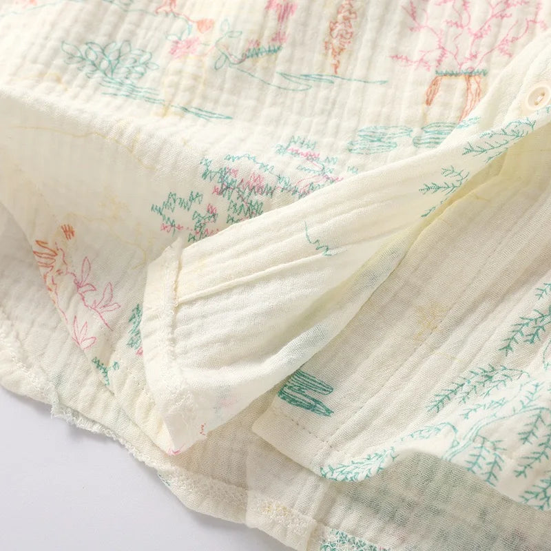 Pajamas - 2025 New Women's Sleepwear Long Sleeve V-neck High Aesthetic Value Cotton yarn Autumn/winter Home Clothes Suit