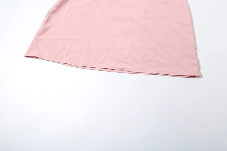 MinI Dresses - Pearl Chains Women Dress Backless Slanted Shoulders Temperament Summer Trend Solid Banquet Elegant Party Mini Bodycon