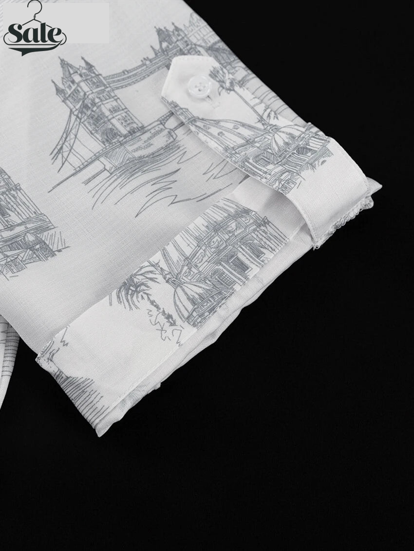 Skirt Sets - Summer Loose Print 2 Piece Sets Women Outfit 2024 Elegant Short Sleeve Shirt With High Waist Lace-Up Mini Skirts Set