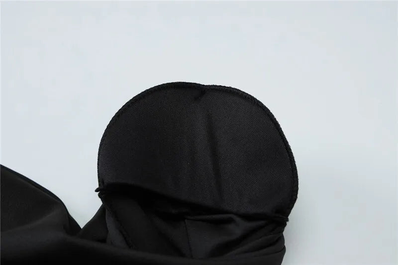 Mini Dresses - Short Sleeve Draped Sexy Mini Dress For Women Black Metal Buckle O Neck High Waist Bodycon Club Dress Vestido Clothes