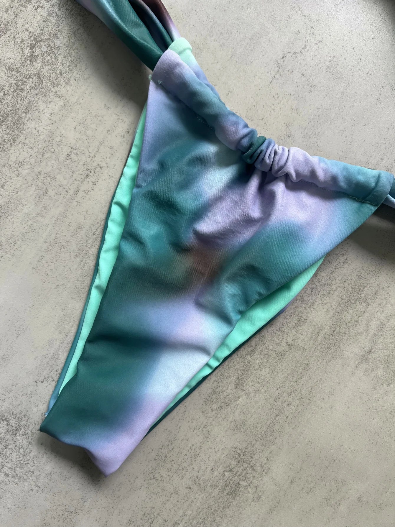 Swimwear - Sexy Tie Dye Printed High Cut Bikini Women Swimwear Female Swimsuit Two-pieces Bikini set Padded Bather Bathing Suit Swim