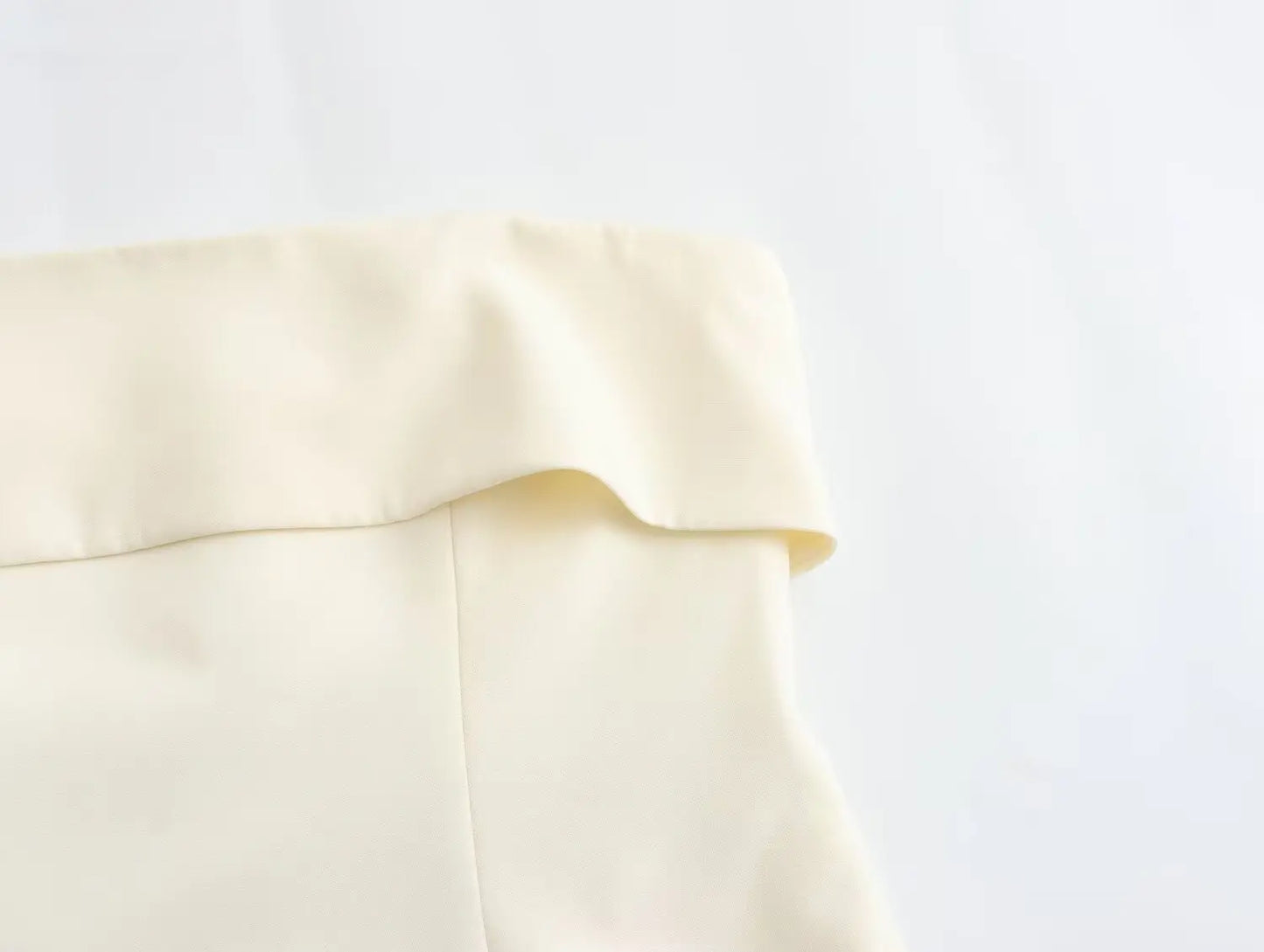 Matching Sets - Spring SummerWomen Casual Solid Suits Strapless Zipper Slim Vests+High Waist Zipper Pants Fashion Women Vintage Suit