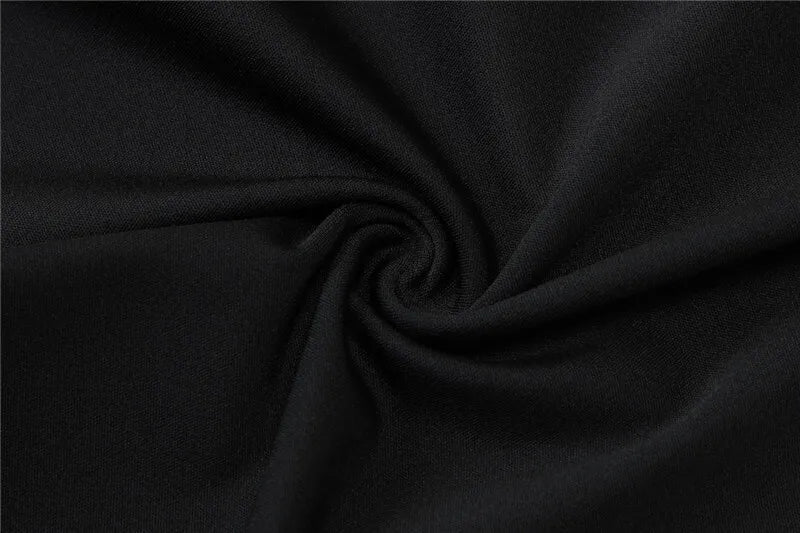 Mini Dresses - Short Sleeve Draped Sexy Mini Dress For Women Black Metal Buckle O Neck High Waist Bodycon Club Dress Vestido Clothes