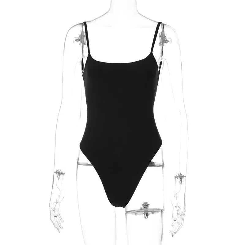 Party Dresses - Black Sexy Dress Sets Women Spaghetti Strap Bodysuit And Maxi Skirt Matching Sets Backless Slim Fit Long Skirt Set