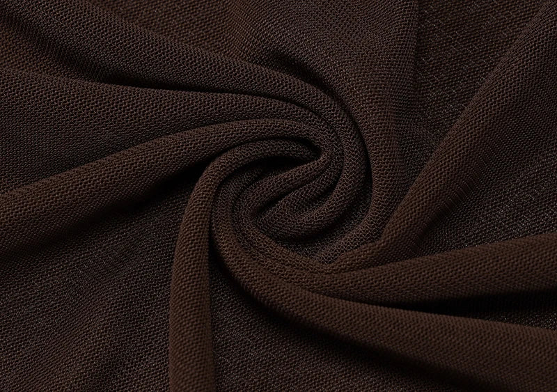 Elegant Dresses - Off-shoulder Strapless Sexy Maxi Dress For Women Borwn Sleeveless Backless High Waist Bodycon Club Long Dress Elegant