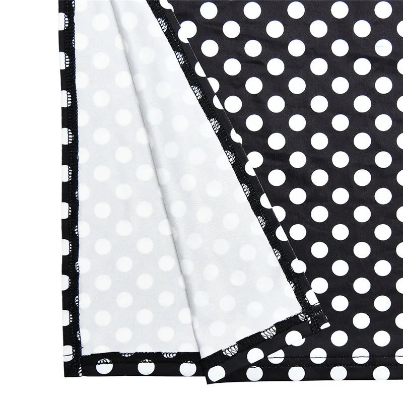 Halter Dresses - Off-shoulder Polka Dot Maxi Dress For Women Gown Fashion Halter Sleeveless Backless bodycon Split Long Dress Elegant