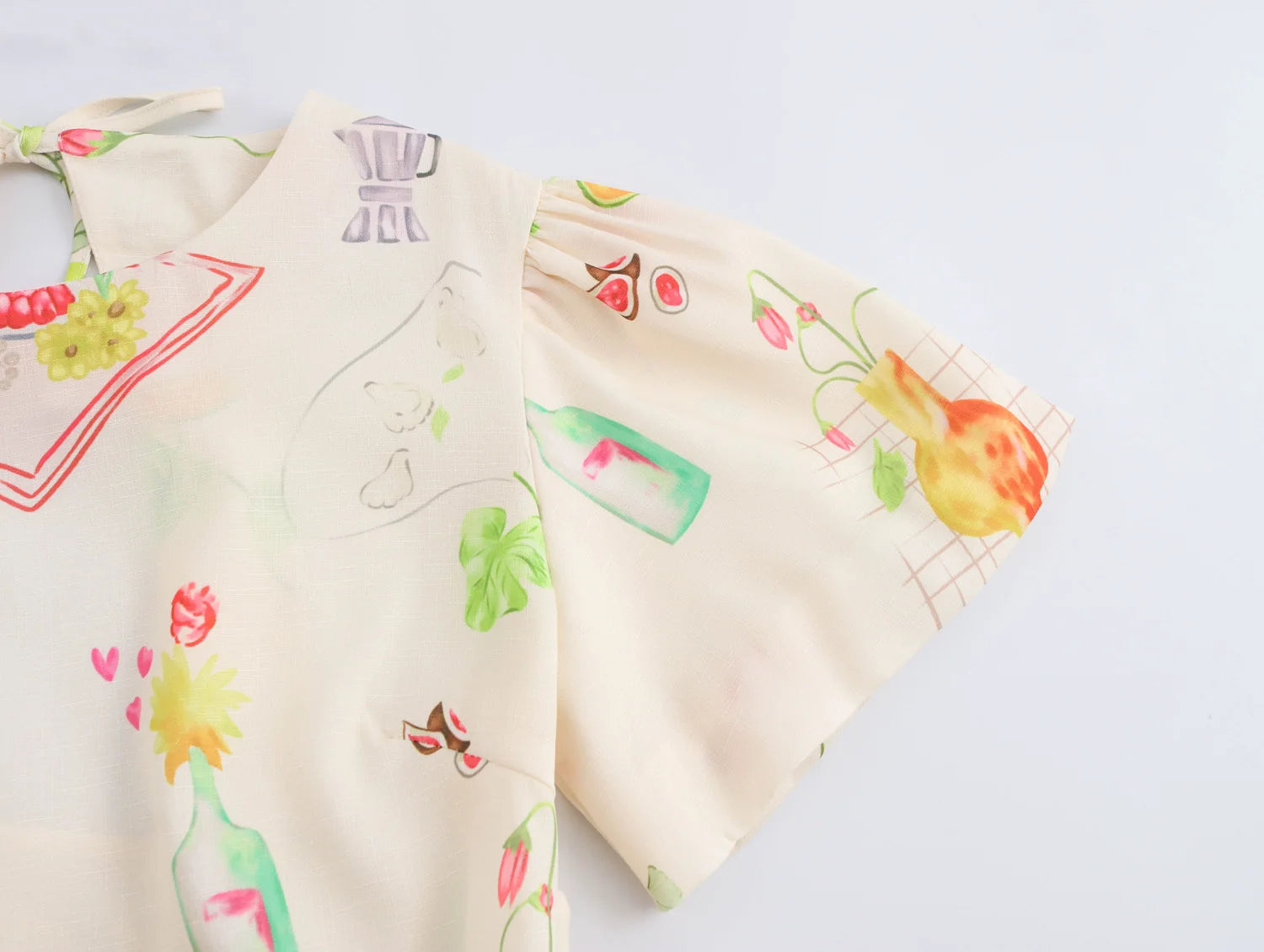 Casual Dresses - Women's European And American Style Fashion Slim Skirt Simple Printed Backless Short-Sleeved Dress