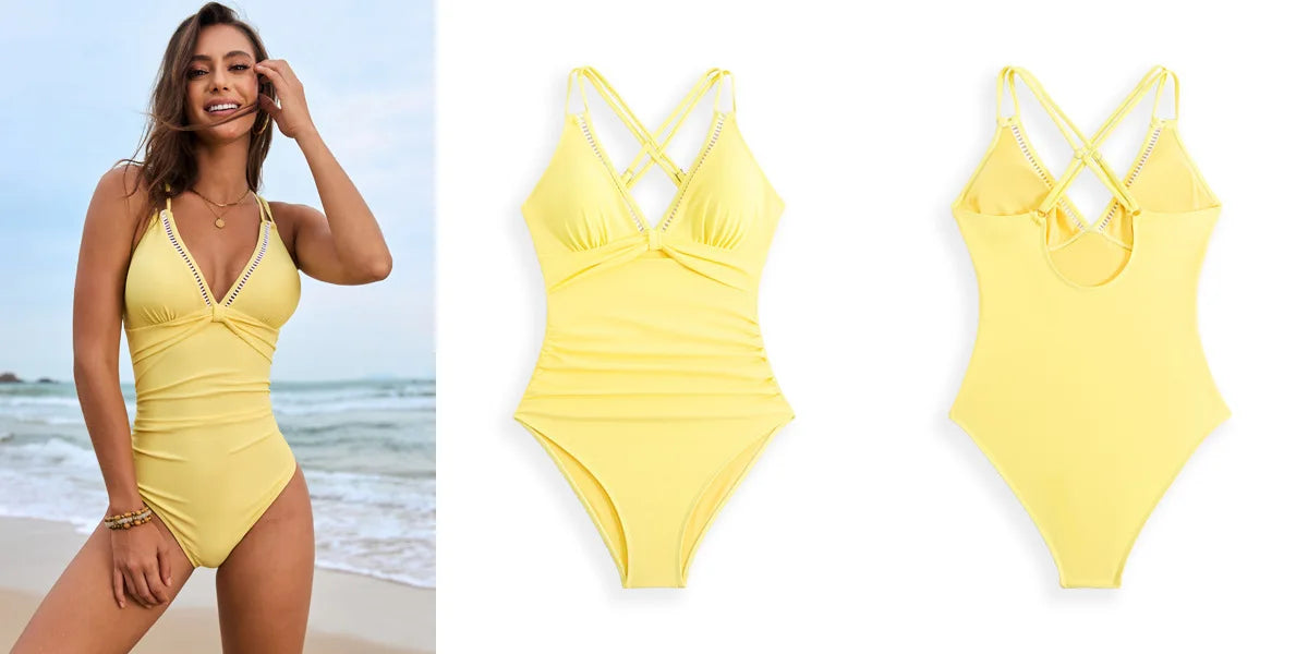 Swimwear - New Sexy One Piece Swimsuits Closed Women's Swimwear Push Up For Swimming Wear Body Bathing Suits Beachwear Pool Bather 2025