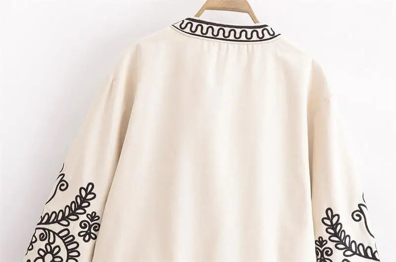 Jackets - Autumn New Jackets Women's 2024 New Chic Embroidery Elegant Young Women's Jacket Coat Fashion Street Joker Holiday Jacket