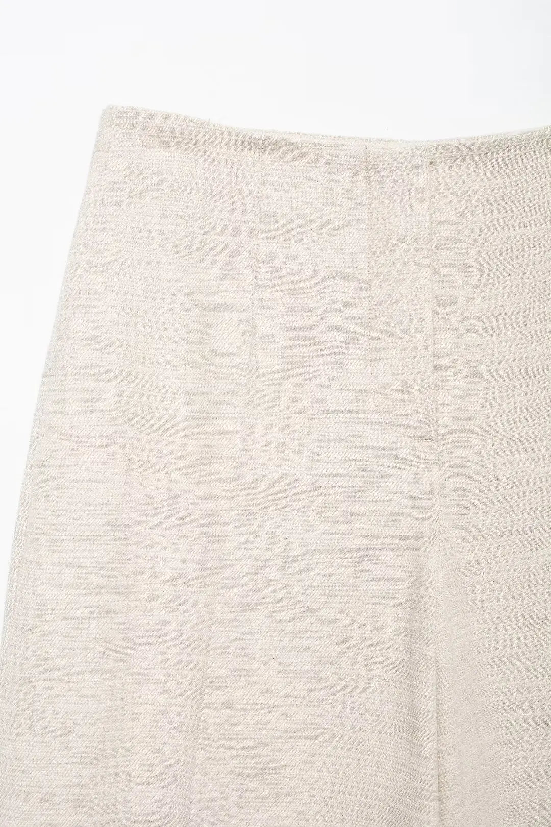 Pants Sets - Women Elegant Solid Slim Back Zipper Side Slit Crop Design Slash Neck Top+High-Waisted Zip-up Loose Long Pant 2 Piece Set