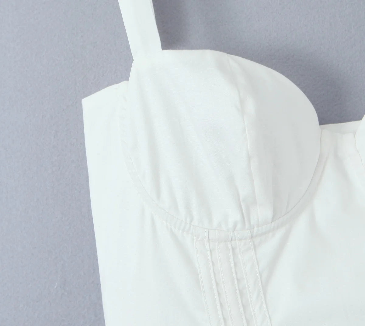 Midi Dresses - women's clothing French white waist slimming suspender dress female summer three-dimensional