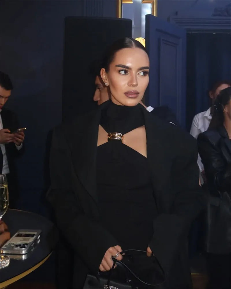 Halter Tops - Turtleneck Basic Knit Tank Tops Women Vest Pullovers Metal Ring Camisole Sleeveless Skinny Knitted Tops Y2K Cropped Top