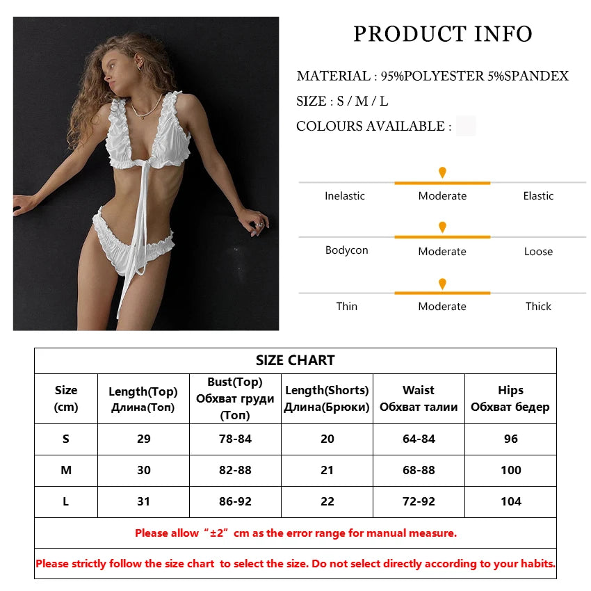 Underwear - Fashion Ladies Sleepwear Set Sexy Low-Cut Pajama Lace Up Nightie Crop Top Nightwear Shorts Women Pyjamas 2 Piece Suit