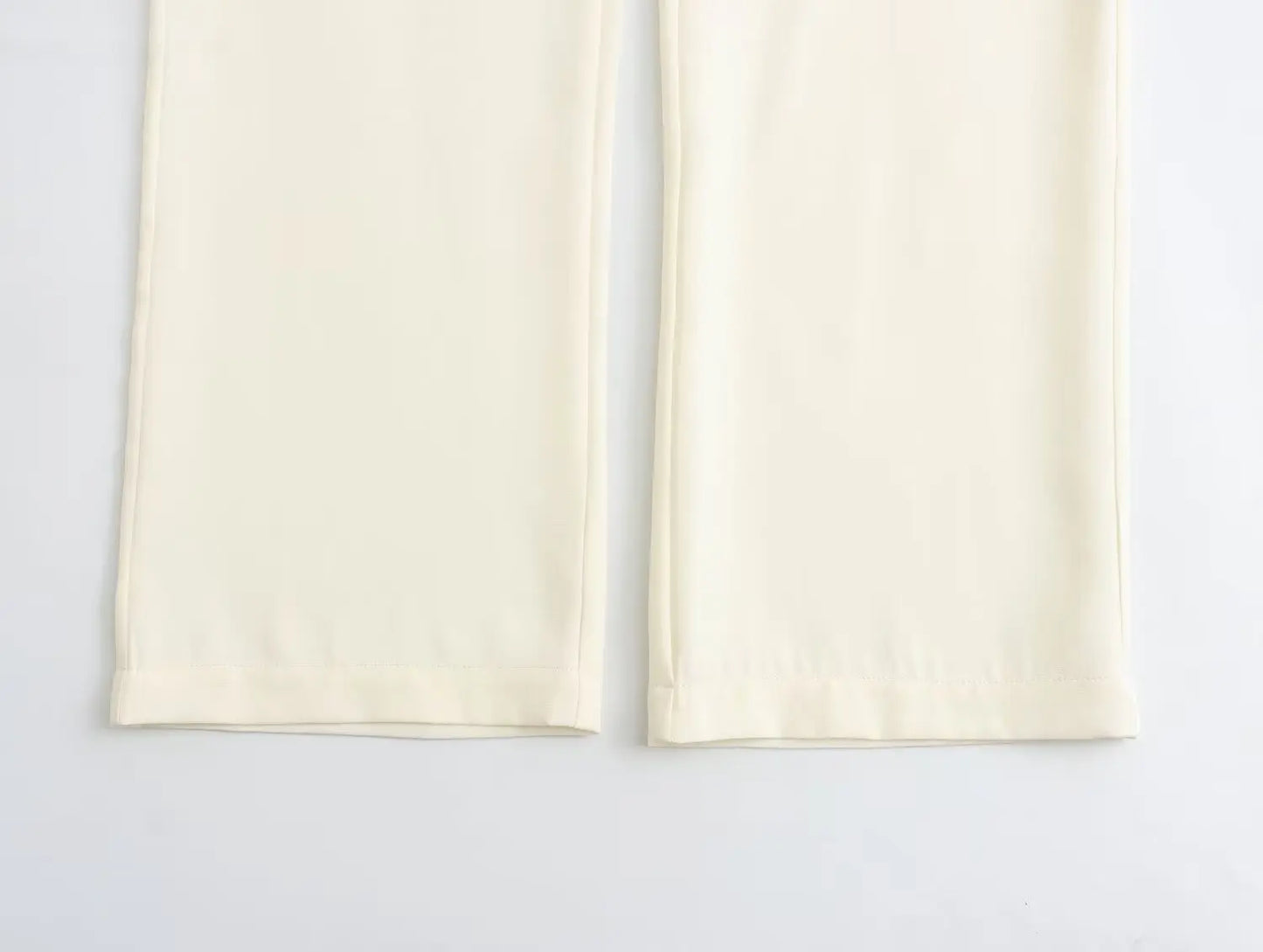 Matching Sets - Spring SummerWomen Casual Solid Suits Strapless Zipper Slim Vests+High Waist Zipper Pants Fashion Women Vintage Suit