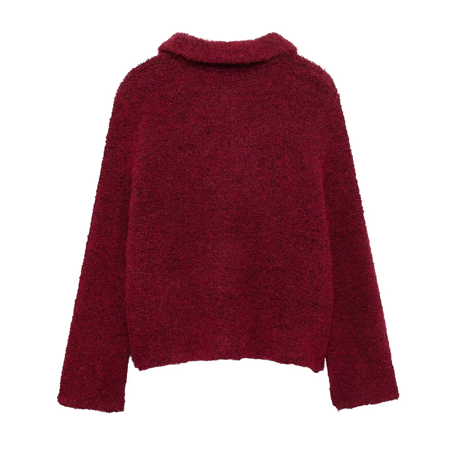 Cardigans - Women Autumn Flowers Shape Single Breasted Lapel Long Sleeve Knitted Top Fashion Female Chic Casual Slim Sweater Cardigan