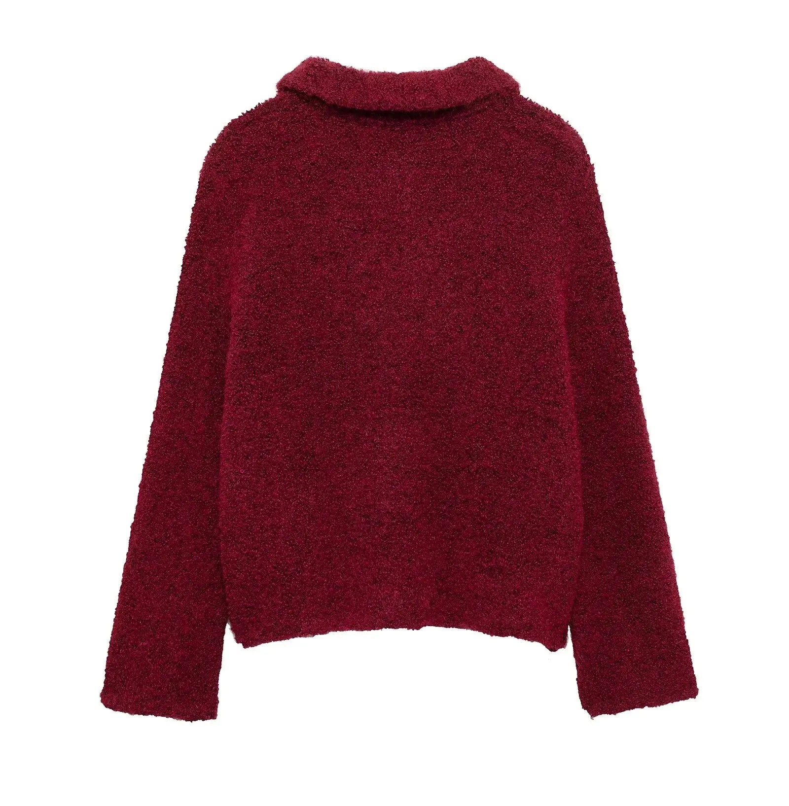 Cardigans - Women Autumn Flowers Shape Single Breasted Lapel Long Sleeve Knitted Top Fashion Female Chic Casual Slim Sweater Cardigan