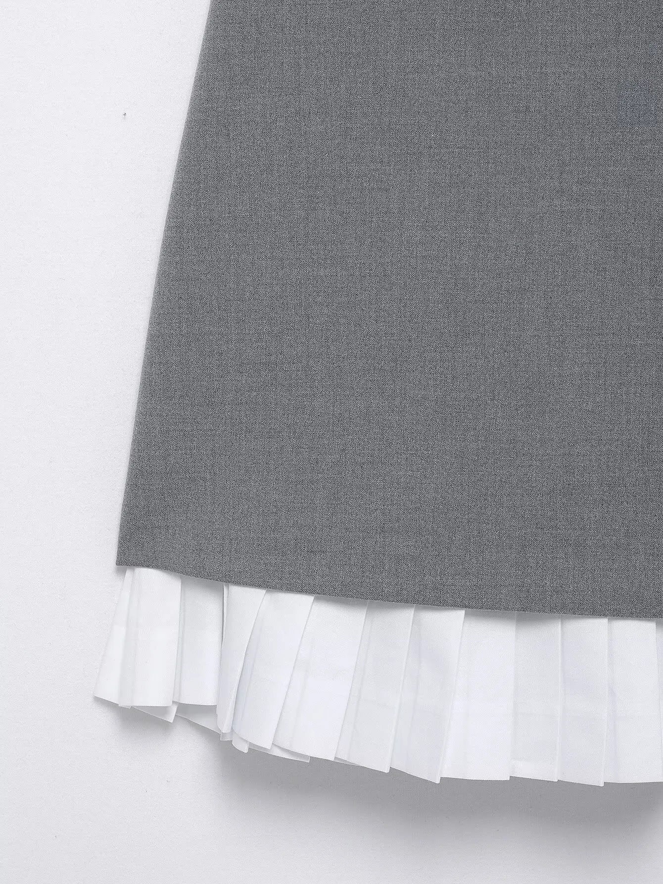 Business Casual Dresses - Women's High Street Sexy Dress Grey O-Neck Sleeveless Patchwork Decorate Zipper Female Summer Fashion Mini Dresses