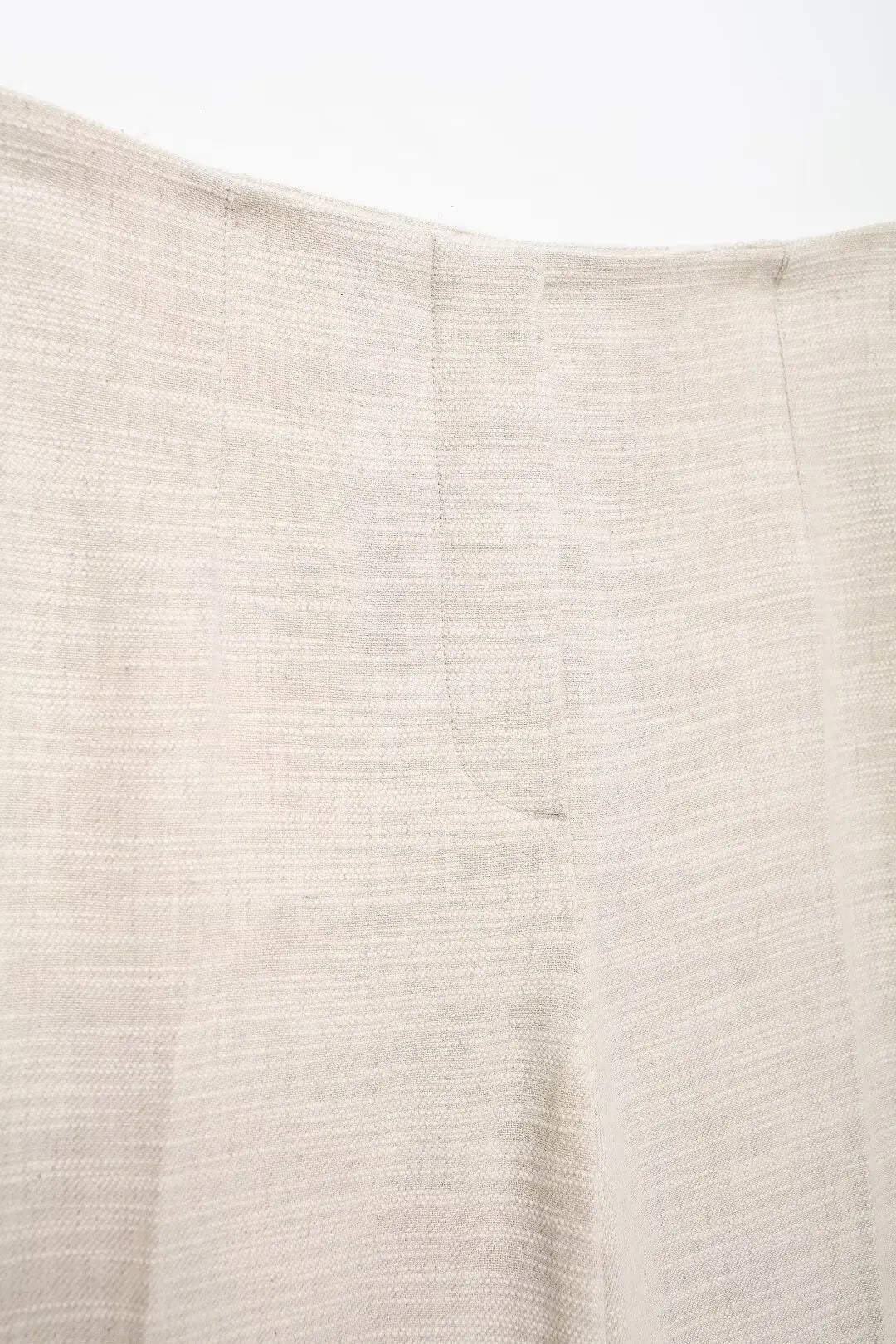 Pants Sets - Women Elegant Solid Slim Back Zipper Side Slit Crop Design Slash Neck Top+High-Waisted Zip-up Loose Long Pant 2 Piece Set