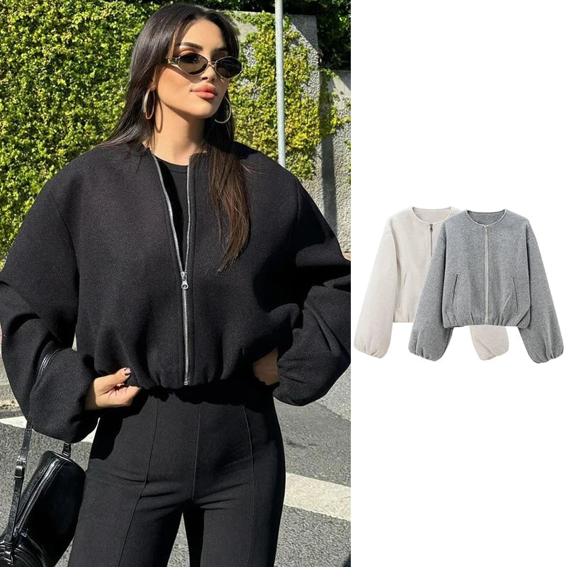 Jackets - Jacket Autumn Women's 2024 New Chic Loose Women's Coat Elegant Fashion Street Warm Youth Coat Jacket