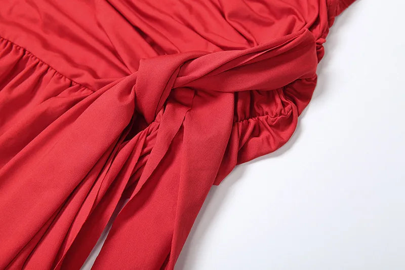 Plunging Dresses - Halter Deep V Neck Sexy Maxi Dress For Women Gown Fashion Solid Sleeveless Backless Draped Ruched Bodycon Long Dress