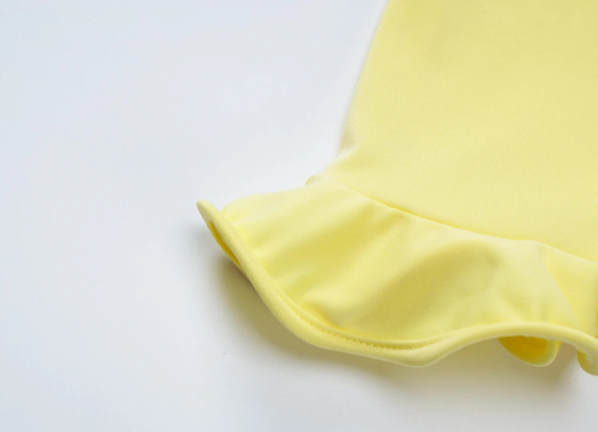 Tube Dresses - Sleeveless Ruffles Patchwork Strapless Bodycon Midi Dress Women'S Solid Sexy Outfit Party Clubwear For Autumn Winter