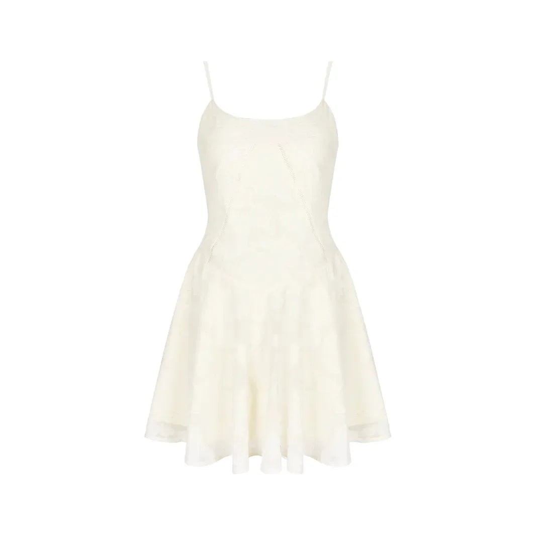 Cocktail Dresses - Lace Camisole V-neck Dress Slim Fit Backless Light Dresses Banquet Feminine Temperament 2025