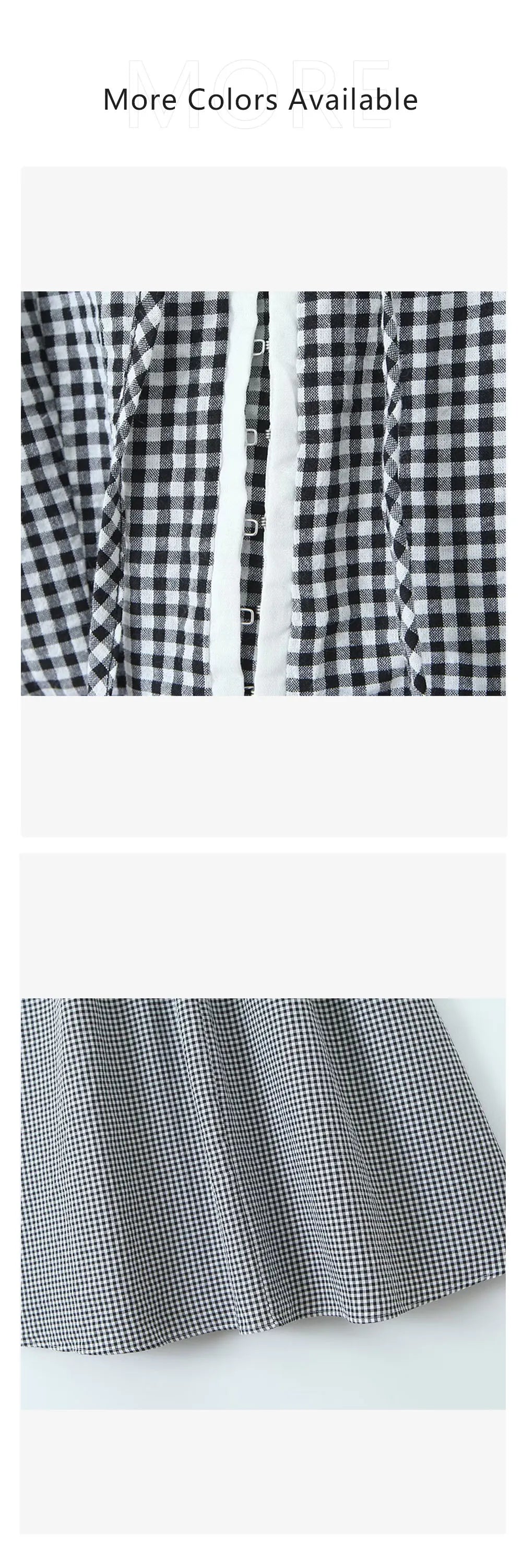 Plaid Dresses - Summer New Women's Dress Style French Lace Plaid Wrapped Chest Dress Shoulder Straps Detachable