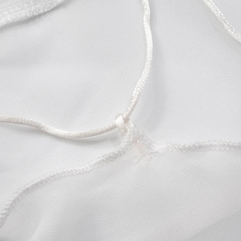 See-through Dresses - Transparent Mesh Summer Beach Dress White Black Sexy Vacation Outfits Backless Maxi Long Dresses Woman 2025 C85-DD19