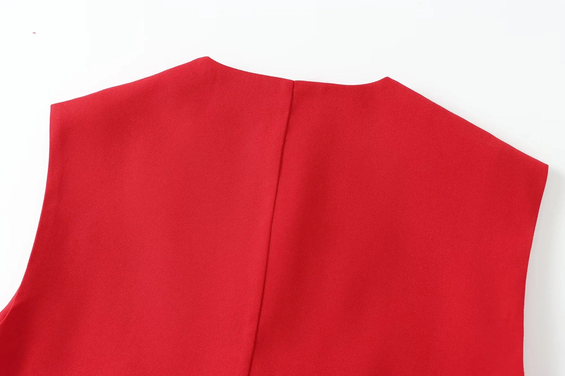 Crop Blouses - Women 2024 Red White Black Vest Korean Sleeveless Vest Woman Top Cardigan