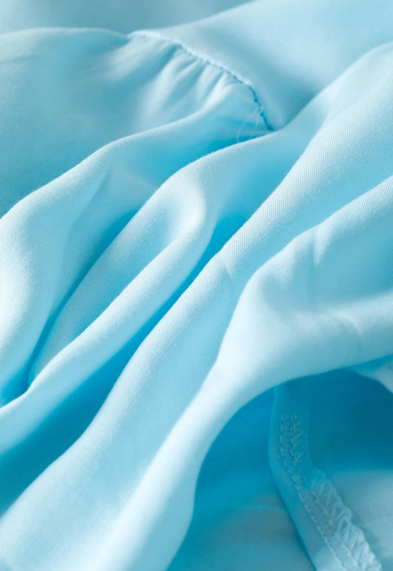 Kaftans - Jastie Embroidered Women Maxi Dress V-Neck Batwing Sleeve Loose Oversize Summer Dresses Drawstring Waist Boho Beach Vestidos