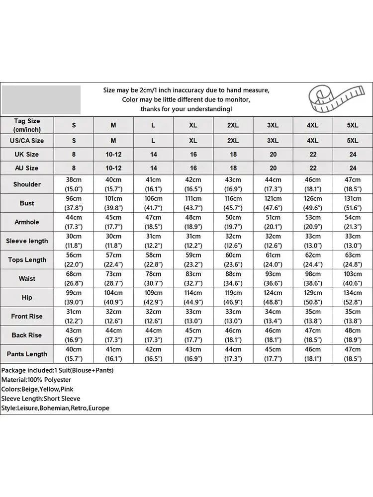 Shorts Outfit Set - Summer Short Sets Women Outfits 2PCS Elegant Short Sleeve Floral Blouse Pant Suit Fashion Tracksuit Matching Sets