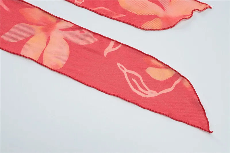 Party Dresses - Halter Deep V Neck Ruffled Sexy Maxi Dress For Women Fashion Sleeveless Backless High Waist Bodycon Club Printed Dress