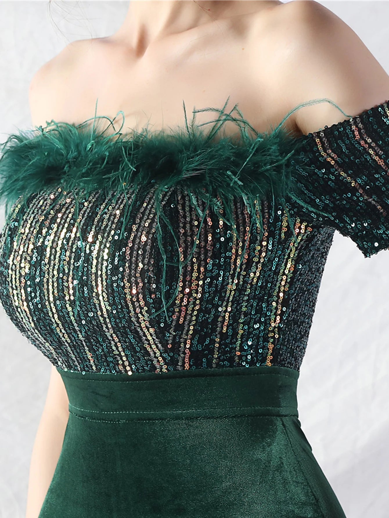 Elegant Dresses - Sexy elegant long wedding evening dresses for women luxury velvet birthday party dress woman maxi sequin summer dress vestidos