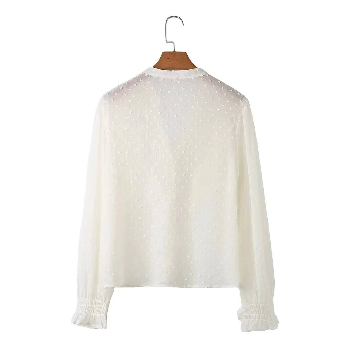 Blouses - 2025 Spring Summer Women French Fashion Chiffon Shirts Ruffle Design Single-breasted Vintage Blouses