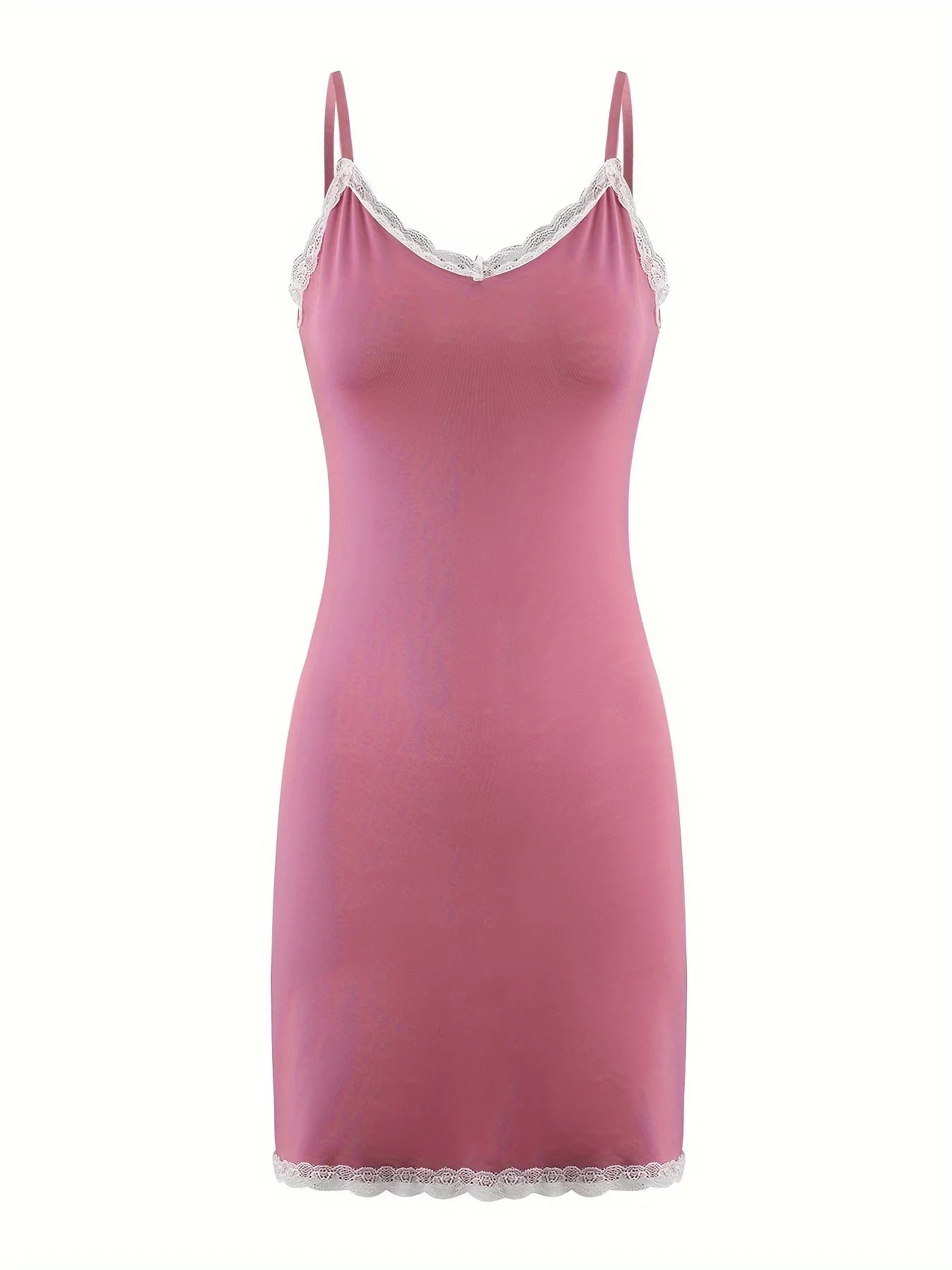 Nightdresses - Women's Sling Pajamas Dress Can Wear Lace Lace Tight Sexy Home Clothes