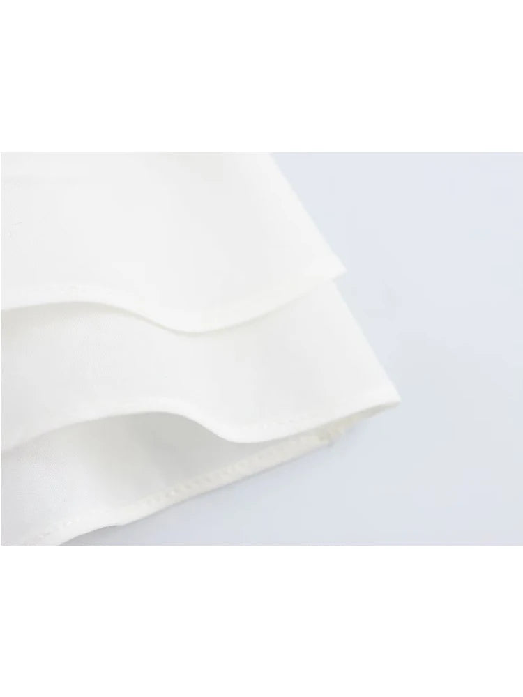 Camis - Fashion Sweet Whit Camisole For Women's Sexy Sleeveless Ruffle Slim Bra Solid Color Streetwear Y2k Women's Tops Camisole